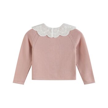 Esme Pink Collar Cardigan, 2 of 10
