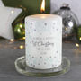 First Christmas As Mr And Mrs Snowflake Candle, thumbnail 8 of 8