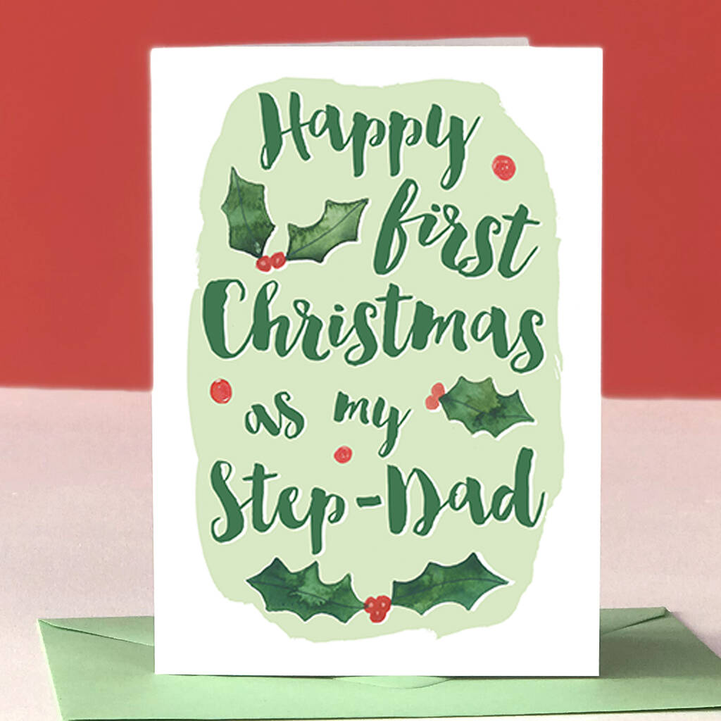 First Christmas As My Stepdad Card By Alexia Claire