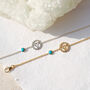 Chakra Birthstone Bracelet Sterling Silver/Gold Plated, thumbnail 7 of 12