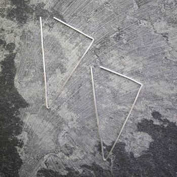 Sterling Silver Triangle Ear Cuff, 5 of 7