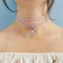 Silver And Pink Cowboy Boot Charm Necklace / Cowgirl Jewellery / Disco Western Gift / Nashville Bachelorette Accessory / Rodeo Statement, thumbnail 9 of 11