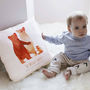 Personalised First Mother's Day Bear Family Cushion, thumbnail 1 of 6