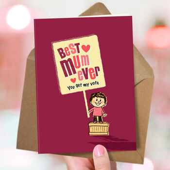 Card For Mum ‘Vote Mum’, 3 of 4