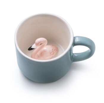 Surprise Hidden Flamingo Ceramic Mug, 2 of 3