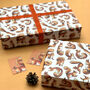 Red Squirrel Watercolour Wrapping Paper, thumbnail 3 of 12