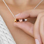 Personalised Solid Silver Secret Initial Bar Necklace, thumbnail 2 of 8