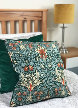 Green Snakeshead William Morris 18' Cushion Cover, 6 of 7