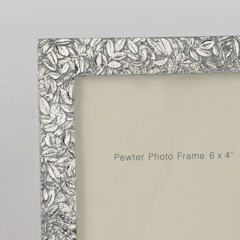 Hedgerow Cast Pewter Photo Frame, 3 of 8