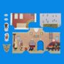 Planet Town Firestation Cardboard Playset, thumbnail 2 of 5