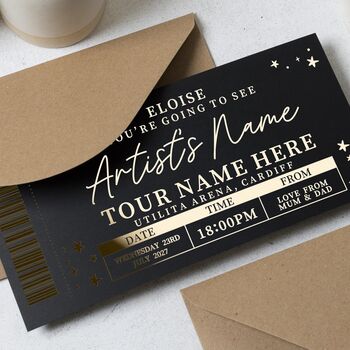 Personalised Concert Ticket Voucher, 5 of 9
