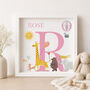 Personalised Safari Parade Name Print For Boy Or Girl, thumbnail 4 of 8