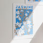 Jasmine Flower Risograph Print, thumbnail 4 of 4