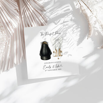 Wedding Day Card, The Perfect Pair Design, 2 of 2