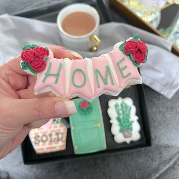 Personalised Housewarming Present. Hand Iced Biscuits, 5 of 7