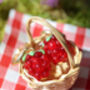 Red Raspberry Earrings, thumbnail 1 of 3