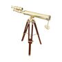 Custom 23 Inch Brass Double Barrel Telescope Tripod, thumbnail 6 of 8