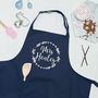 Personalised Mrs Wreath Kitchen Apron, thumbnail 1 of 4