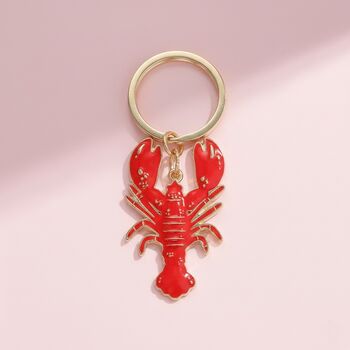 You Are My Lobster Enamel Keyring Or Bag Charm, 2 of 3