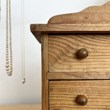 Vintage Wooden Trinket Cabinet, 3 of 6