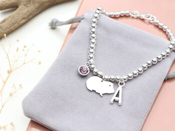 Guinea Pig Personalised Charm Bracelet, 7 of 10