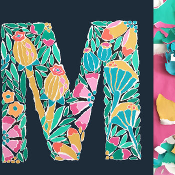 Letter M Original Artwork, 4 of 4