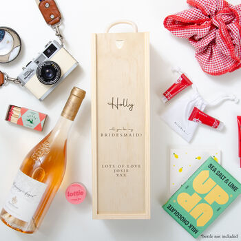 Personalised Bridesmaid Bottle Gift Box, 8 of 8