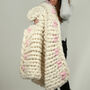 Heart Blanket Arm Knitting Kit, thumbnail 3 of 7