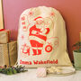 Personalised Red Santa Sack Gift For Kids Christmas Day, thumbnail 2 of 4