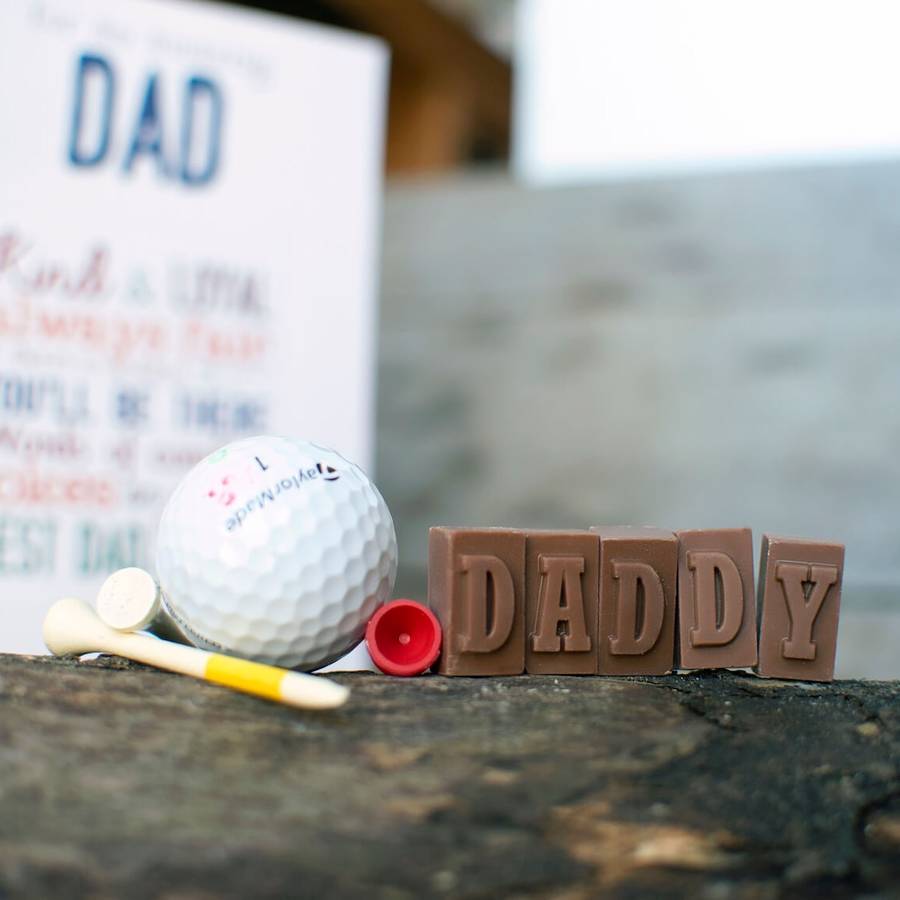 chocolate message for dad by morse toad | notonthehighstreet.com