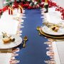 Christmas Table Place Mats Blue Gingerbread Four Pack, thumbnail 4 of 4