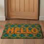 Kia Hello Print Coir Door Mat, thumbnail 1 of 5