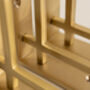 Satin Brass Art Deco Solid Brass Brackets, thumbnail 5 of 8