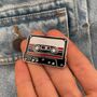 Custom Mixtape Cassette Tape Enamel Pin – Personalised Names Or Song – Retro 80s 90s Music Gift, thumbnail 2 of 5