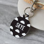 Personalised Clouds Pet Tag Bauble Shaped, thumbnail 1 of 5