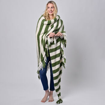 Breton Stripe Wrap Easy Knitting Kit, 2 of 9