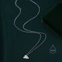 Sterling Silver Small Cloud Pendant Necklace, thumbnail 5 of 12
