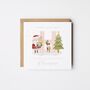 Granddaughter Christmas Card / Santa And Elf *Fully Personalised, thumbnail 1 of 3