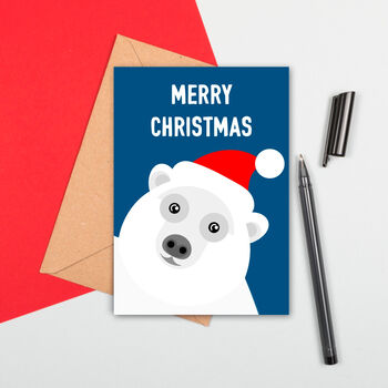 Large Size Polar Bear Christmas Card, 2 of 2