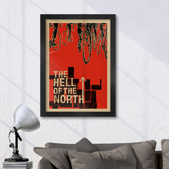The Hell Of The North Cycling Poster Print, 3 of 4