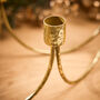 Gold Wave Candle Holder Centrepiece, thumbnail 3 of 4