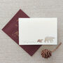 'Polar Bear' Silver Foil Christmas Card, thumbnail 1 of 2
