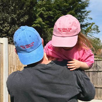 Children's Personalised Only Here For Slogan Cap, 4 of 4