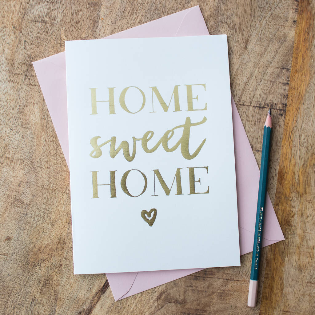 Foil 'Home Sweet Home' Card, 1 of 2