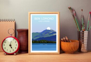 Ben Lomond Scottish Mountain Peak Art Print, 3 of 3