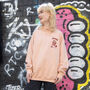 Sweet And Salty Unisex Peach Hoodie With Popcorn Mascot, thumbnail 6 of 6