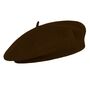 100% Wool Brown Beret, thumbnail 1 of 2