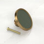 Cowhide Leather Cupboard Door Drawer Knob Handles, thumbnail 5 of 8