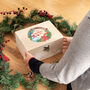 Personalised Snowman Wreath Christmas Eve Box, thumbnail 2 of 4