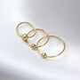 9ct Solid Gold Ball Helix Nose Ring, thumbnail 2 of 5